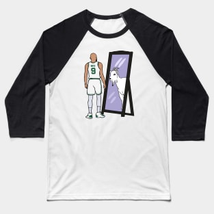 Derrick White Mirror GOAT Baseball T-Shirt